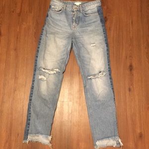 H&M || Contrast Boyfriend Jeans